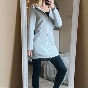 NWT Kyodan outdoor long fleece hooded jacket